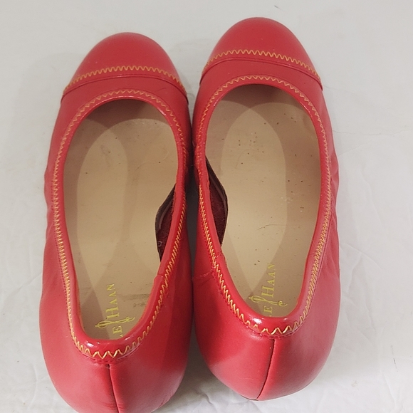 COLE HAAN | Women's Milly Cap Toe Wedge Heels Red Size 6.5 - Picture 5 of 8